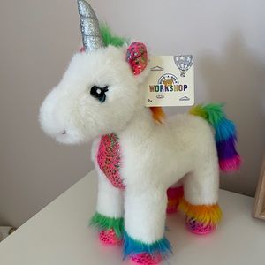 Build-A-Bear Plush Stuffed Rainbow Unicorn